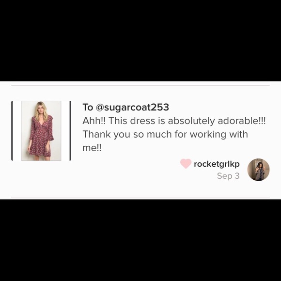 •Lelis• Red Floral Dress - Picture 3 of 3